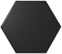 21909 Плитка SCALE HEXAGON BLACK MATT 12,4х10,7 см