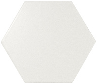 21767 Плитка SCALE HEXAGON WHITE MATT 12,4х10,7 см