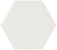 21911 Плитка SCALE HEXAGON WHITE 12,4x10,7 см