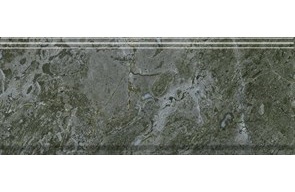 Серенада Бордюр зелёный глянцевый обрезной BDA026R 30x12