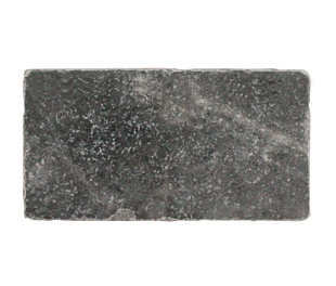 Плитка BLACK MARBLE TUMBLED (Черный) 7,5X15X1, натур.мрамор