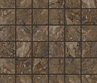 Плитка из керамогранита Estima Bernini 30x30 коричневый (Mosaic/BR04_NS/30x30/5x5)