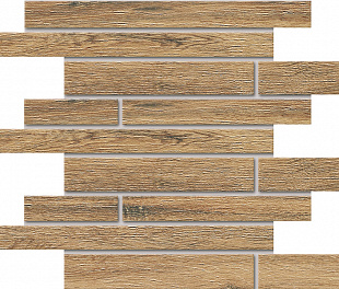 Плитка из керамогранита Estima Brigantina 30x35 коричневый (Mosaic/BG01_NR/30x35/Muretto)