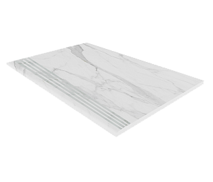 Плитка из керамогранита Estima Montis 30х120 белый (Steptrade/MN01_NS/30x120x10)