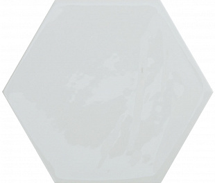 KANE HEXAGON WHITE 16x18