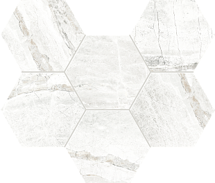 Мозаика GLv0 Hexagon 25x28,5 сатин.