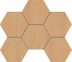 Плитка из керамогранита Estima Classicwood 25x28.5 бежевый (Mosaic/CW04_NR/25x28.5/Hexagon)