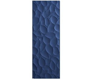 Love Ceramic Tiles Genesis Leaf Deep Blue 35x100 Matt Rett