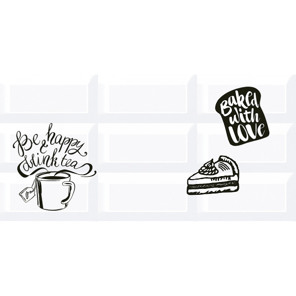 Керамогранит Декор ВОГ Breakfast2  20,1х40,5 (13шт) / коллекция ВОГ 20,1х40,5 / производитель AZORI / страна Россия