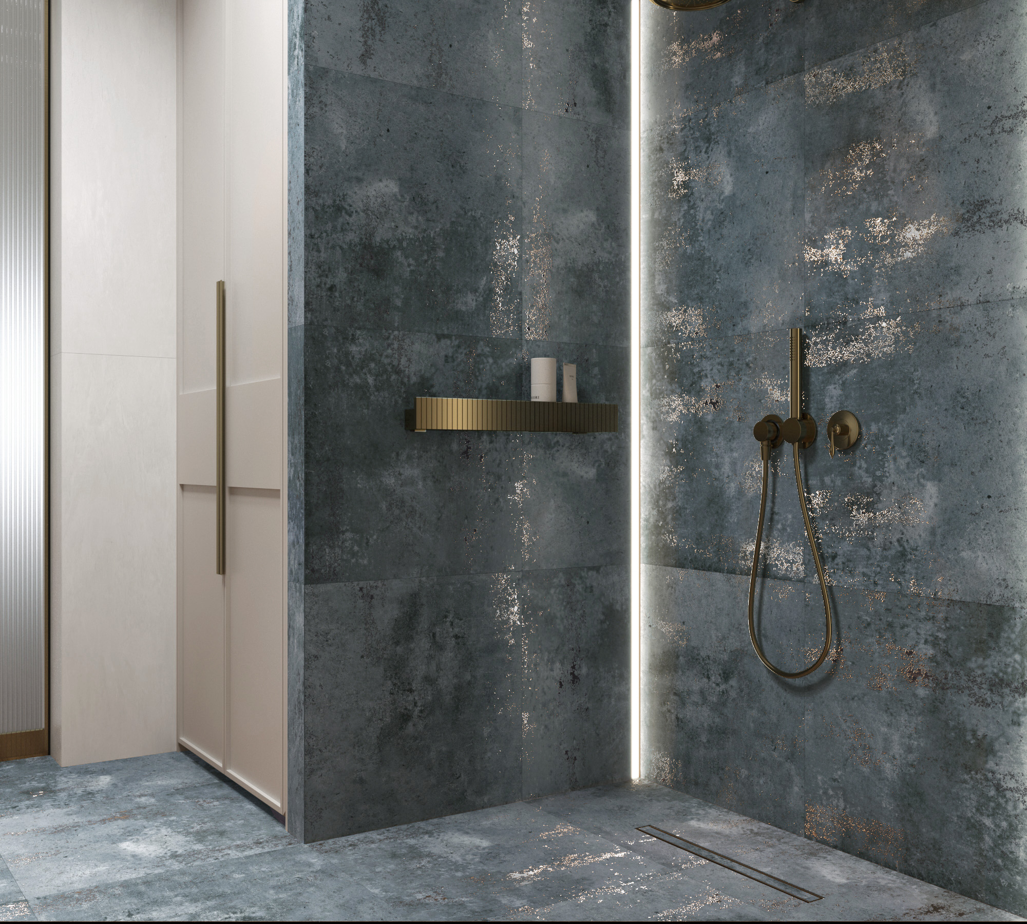 Керамогранит METAL AZUL / коллекция arcadiaceramica / производитель Arcadia Ceramica / страна Индия