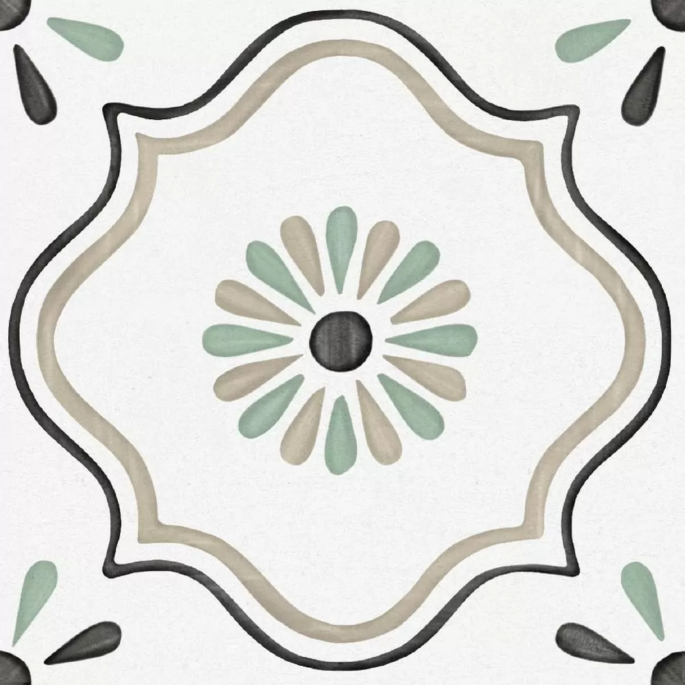 Керамогранит Ponza Flower 200х200х8 Matt, керамогранит ENNFACE / коллекция PATTERN Ennface / производитель Ennface / страна Индия