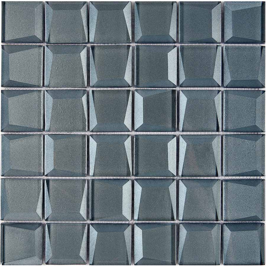 Мозаика PIX739 из стекла, чип 48x48 мм, сетка 300х300x8 мм / коллекция Стеклянная мозаика Pixmosaic / производитель Pixmosaic / страна Китай