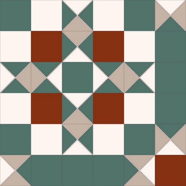 Керамическая плитка Bedford Green 45,2*45,2 / коллекция Victorian Dreams / производитель KERLIFE CERAMICAS / страна Испания