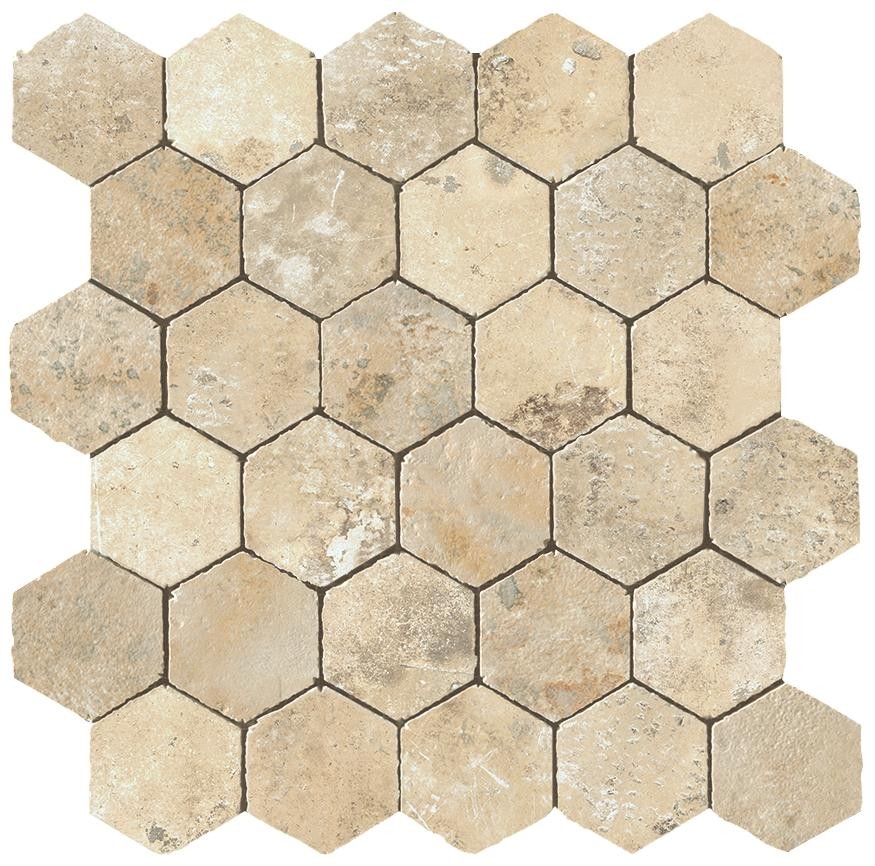 Мозаика A0UA Мозаика AIX BLANC HONEYCOMB TUMBLED 30x31 см / коллекция AIX / производитель Atlas Concorde Italy / страна Италия