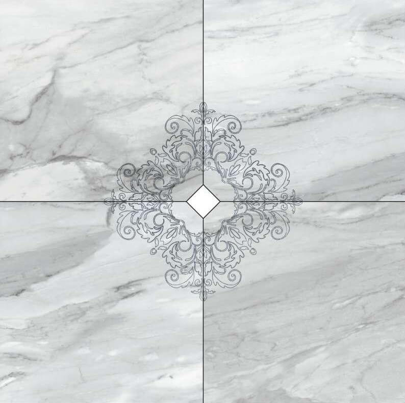 Керамогранит COMP. ARGENTA DEC 4P 120x120 / коллекция Cut On Size / производитель Vallelunga & Co. / страна Италия