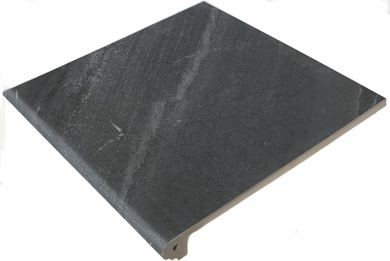 Керамическая плитка Ступень фронтальная Tibet Anti-Slip Antracita 30*33 / коллекция Tibet Antracita / производитель Gres de Aragon / страна Испания