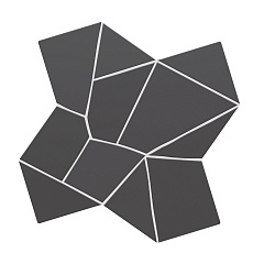 137012 КерГранит TRENCADIS GAUDI BASALT 25,5x25,5 см