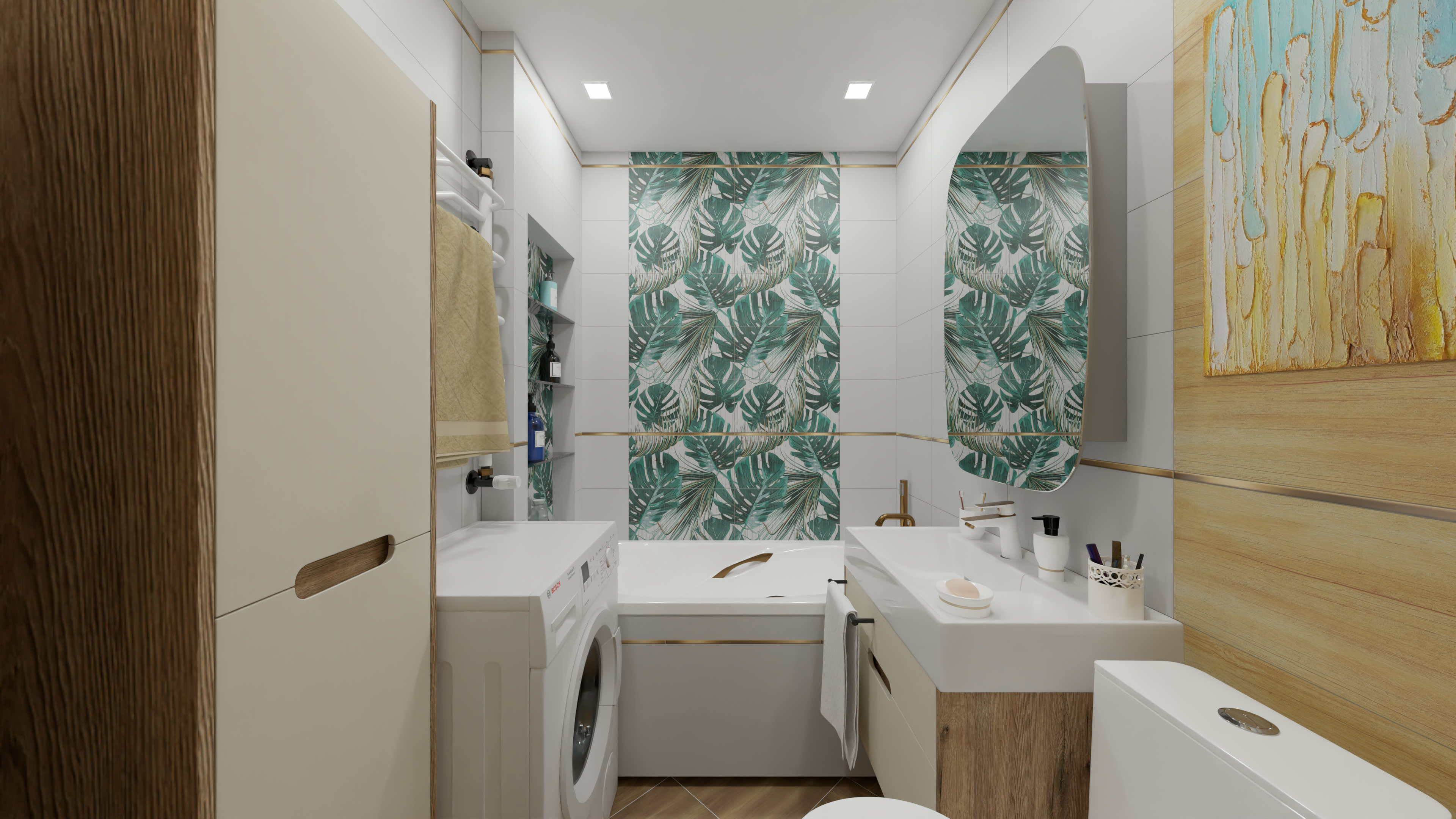 Наши дизайны №226 СОВМЕЩЕННЫЙ САНУЗЕЛ площадь: 2,96 м2 / коллекция Наши дизайны / производитель  / страна 