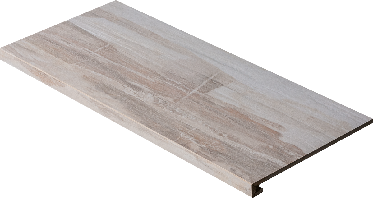 Керамическая плитка Ступень фронтальная Epokal Gradone Lineare Lapp. EK01 33*80 / коллекция Epokal / производитель DEL CONCA / страна Италия