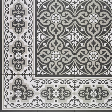 Керамогранит Normandy Black Centro 20х20 / коллекция NORMANDY / производитель Mainzu / страна Испания