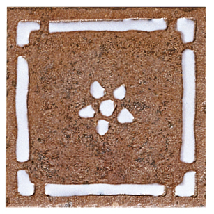 Керамическая плитка Вставка HGT-06 A Cotto 15*15 / коллекция Galestro/HGT / производитель DEL CONCA / страна Италия