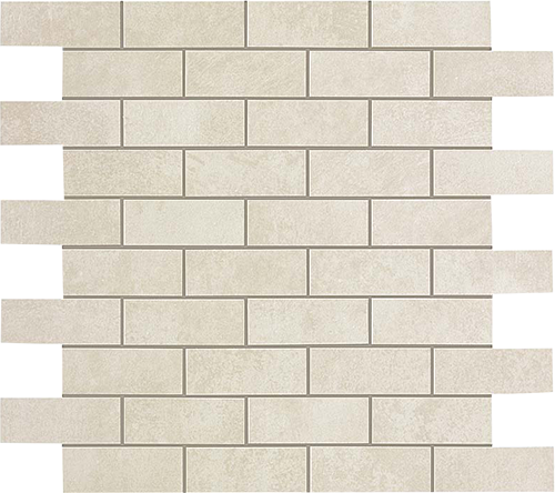 Керамогранит Мозаика BOOST WHITE MINIBRICK,  8.5мм, 30.5x30.5 (9BMW) / коллекция BOOST / производитель Atlas Concorde Italy / страна Италия