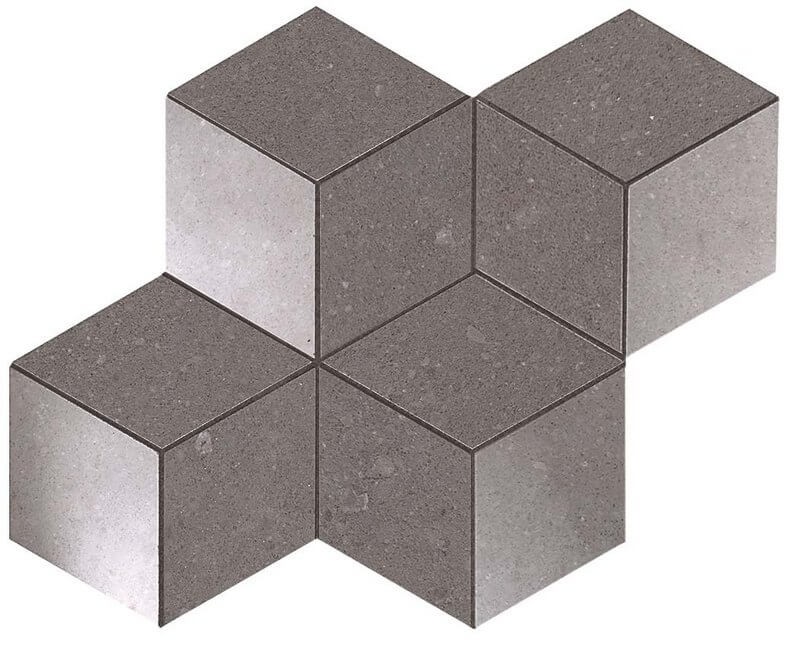 Мозаика AUN5 Мозаика напольная KONE GREY MOSAICO ESAGONO 30x35 см / коллекция KONE / производитель Atlas Concorde Italy / страна Италия