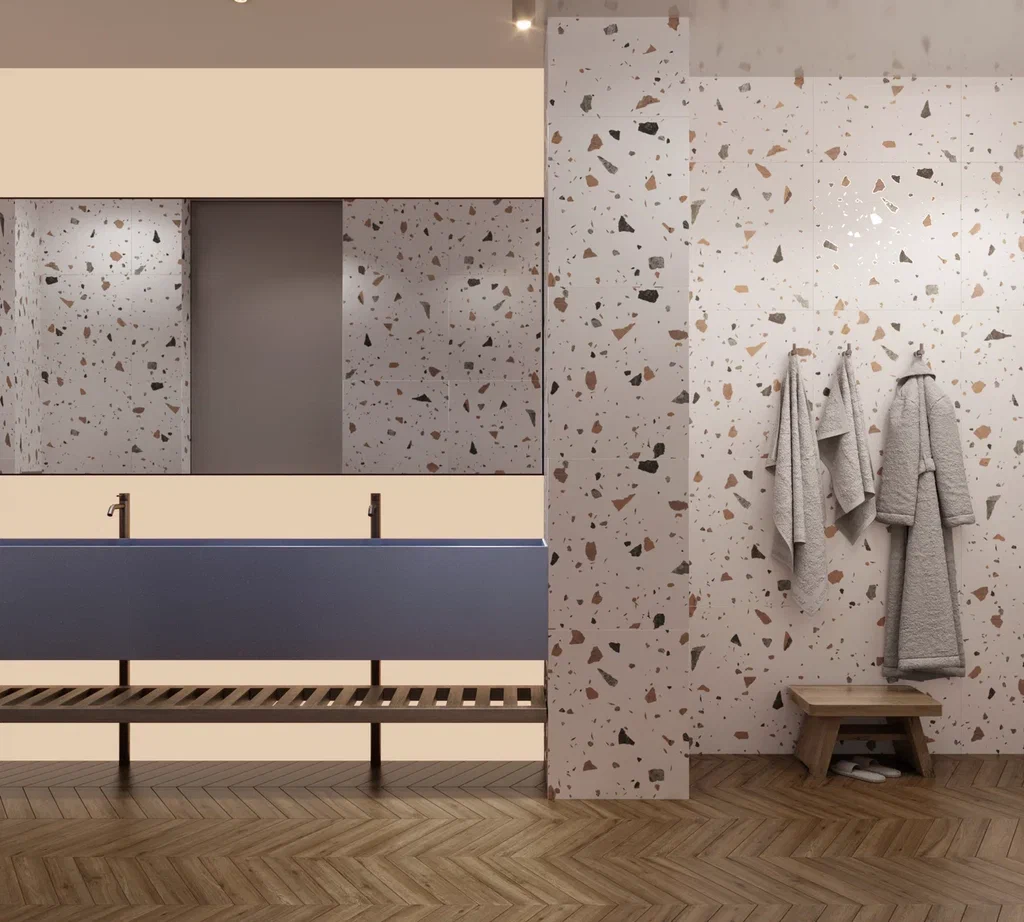 Керамогранит TERAZZO BLANCO / коллекция arcadiaceramica / производитель Arcadia Ceramica / страна Индия