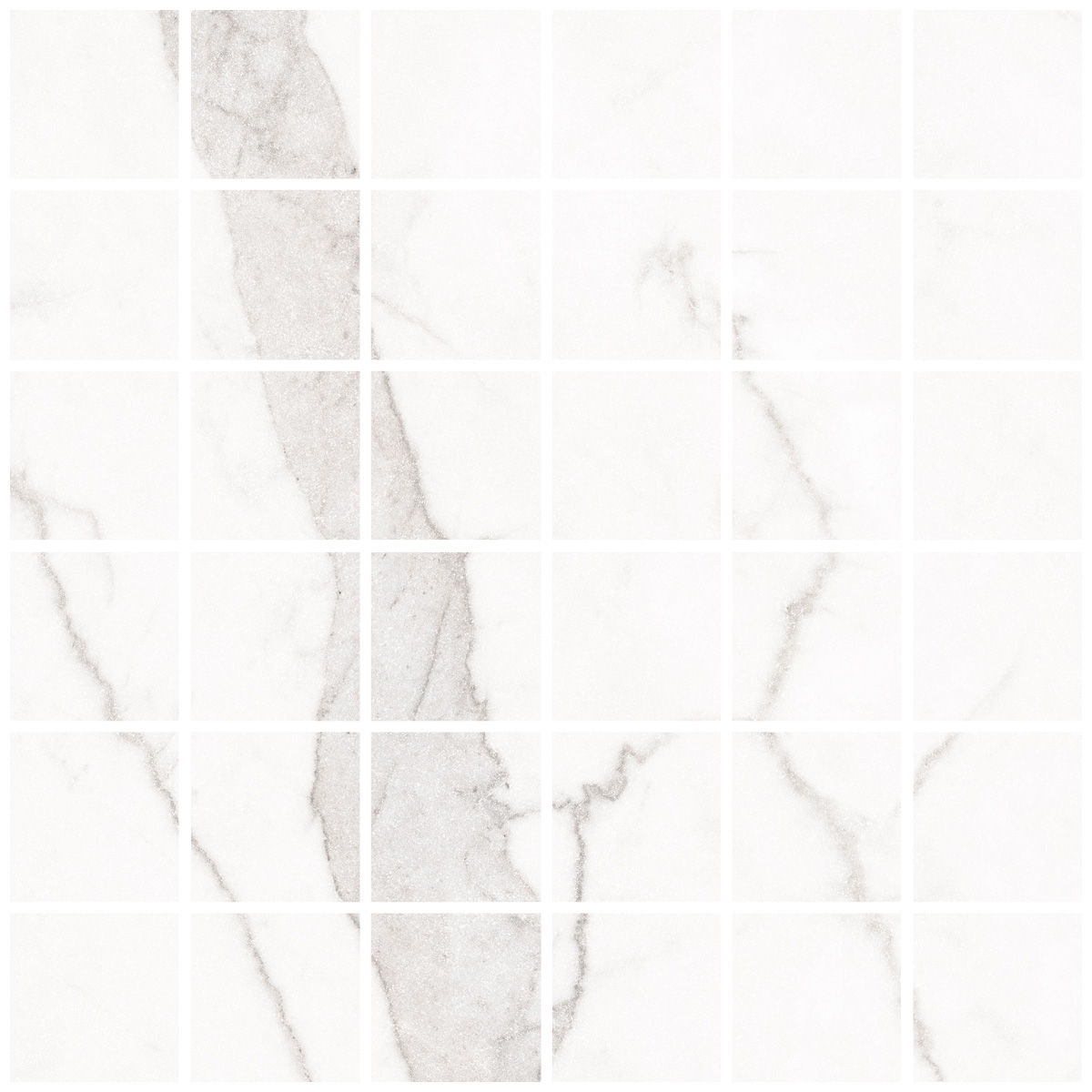 Керамическая плитка Керамогранит Blanc Calacatta Mosaic 55 30x30 / коллекция Blanc / производитель Living Ceramics / страна Испания