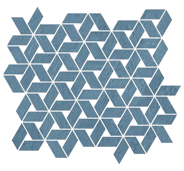 Керамогранит Мозаика RAW BLUE TWIST,  8.5мм, 35.8x31 (9RTB) / коллекция RAW / производитель Atlas Concorde Italy / страна Италия