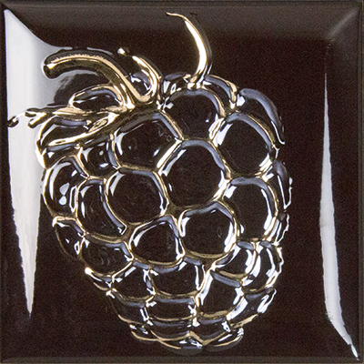 Керамическая плитка Декор Season Frambuesa Brillo Bisel Chocolate 15*15 / коллекция Season / производитель Monopole / страна Испания