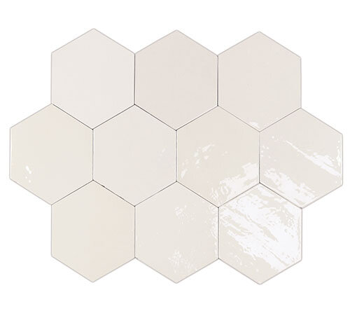 Керамическая плитка 122078 Плитка ZELLIGE HEXA WHITE 10,8x12,4 см / коллекция ZELLIGE HEXA WOW / производитель WOW / страна Испания