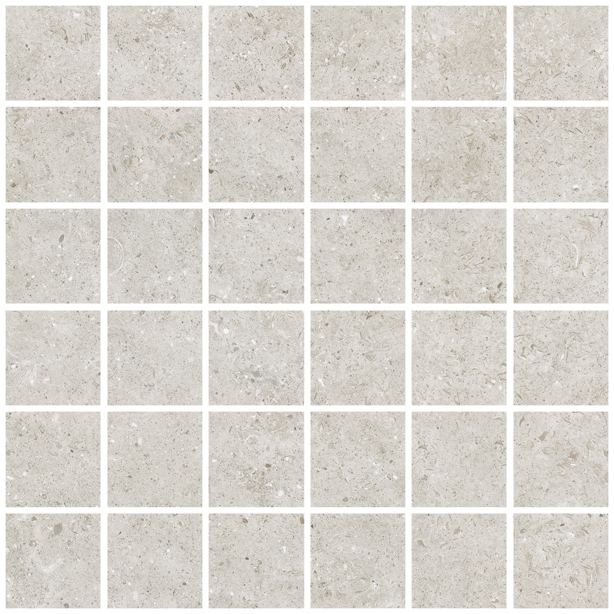 Керамическая плитка Керамогранит Bera&Beren Light Grey Mosaic 55 Natural 30x30 / коллекция Bera&Beren / производитель Living Ceramics / страна Испания