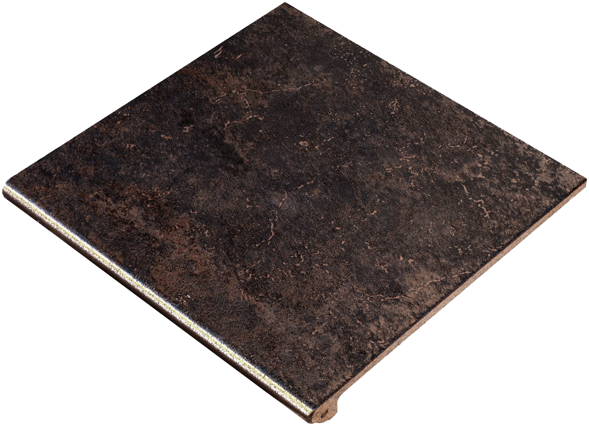 Клинкер Ступень фронтальная Metalica Peldano Fior. Basalt 33*33 / коллекция Metalica Exagres / производитель Exagres / страна Испания