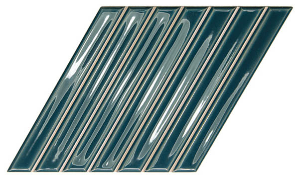 Керамическая плитка Spike Bars B Peacock Blue 15x25,9 / коллекция SPIKE BARS WOW / производитель WOW / страна Испания