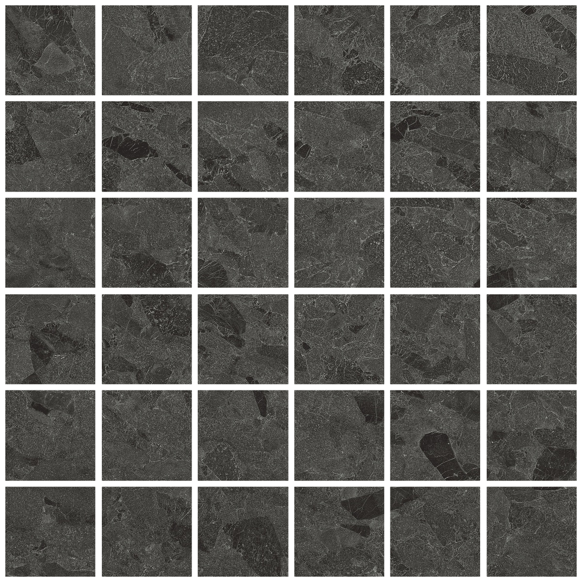 Керамическая плитка Керамогранит Eme Mosaic 55 Anthracite 30x30 / коллекция Eme / производитель Living Ceramics / страна Испания