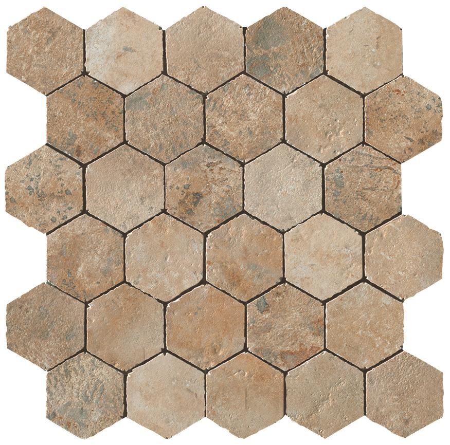 Мозаика A0UB Мозаика AIX BEIGE HONEYCOMB TUMBLED 30x31 см / коллекция AIX / производитель Atlas Concorde Italy / страна Италия