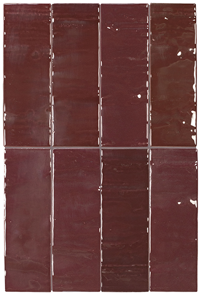 Керамическая плитка Плитка керамическая настенная 33121 MAREA Dark Merlot 5х15 см / коллекция Marea / производитель Equipe / страна Испания