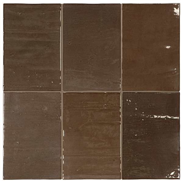 Керамическая плитка Плитка керамическая настенная 33110 MAREA Seal Brown 10х15 см / коллекция Marea / производитель Equipe / страна Испания