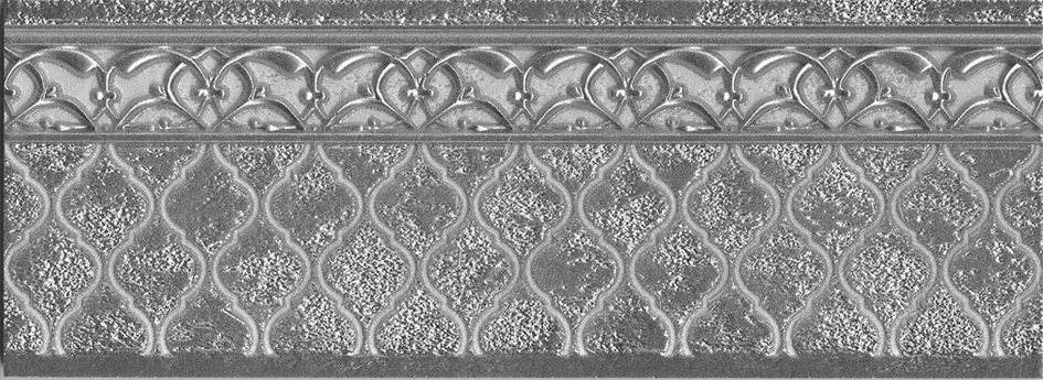 Керамическая плитка Zocalo Alhambra Silver 11x29,75 / коллекция Ona Aparici / производитель Aparici / страна Испания
