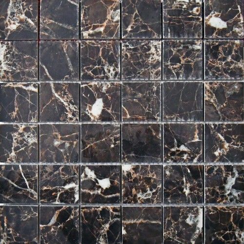 Керамическая плитка N20359 Mosaico Emperador Nuovo Polished 5x5 30x30 / коллекция Supreme 60x120 / производитель Neodom / страна Индия
