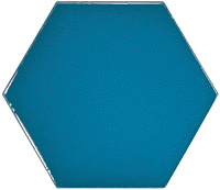 23836 Плитка SCALE HEXAGON ELECTRIC BLUE 12,4x10,7 см