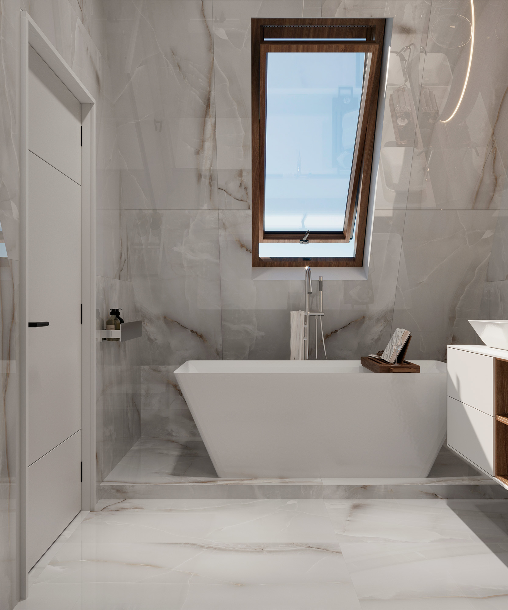 Керамогранит ONYX LINE GREY / коллекция arcadiaceramica / производитель Arcadia Ceramica / страна Индия