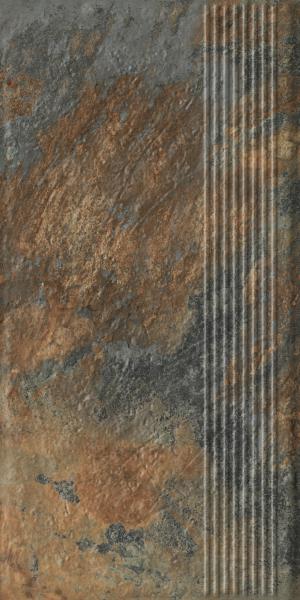 Клинкер Ступень Ceramika Paradyz Ardis Rust Stopnica Prosta Struktura Mat 30x60 (1,44) / коллекция Ardis PARADYZ / производитель Ceramika Paradyz / страна Польша