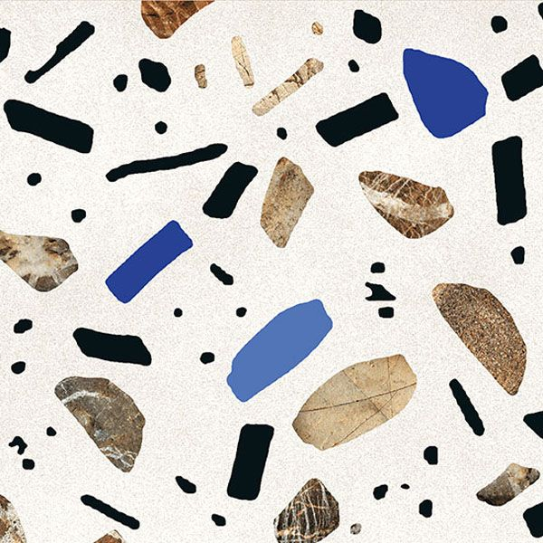 Керамогранит GHIAIA BIANCO MAXI 60x60 luc/ret / коллекция GHIAIA / производитель FIORANESE / страна Италия