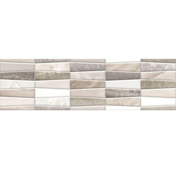 Керамогранит Декор Аника бежевый 01 7,5х25 (20шт) бордюр / коллекция Аника 25х40 2020 / производитель Шахтинская плитка / страна Россия