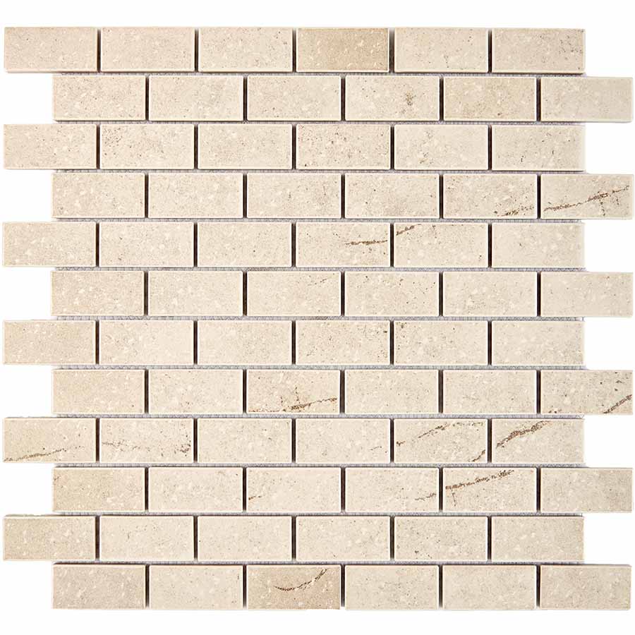 Мозаика PIX602 из керамогранита, чип 23х48 мм, сетка 300х300х7 мм / коллекция Керамическая мозаика Pixmosaic / производитель Pixmosaic / страна Китай