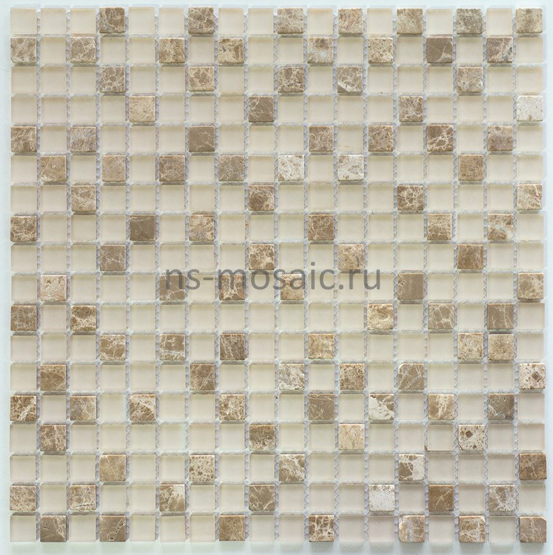 Мозаика S-853 стекло камень (15*15*4) 305*305 / коллекция EXCLUSIVE series / производитель NS-Mosaic / страна Китай