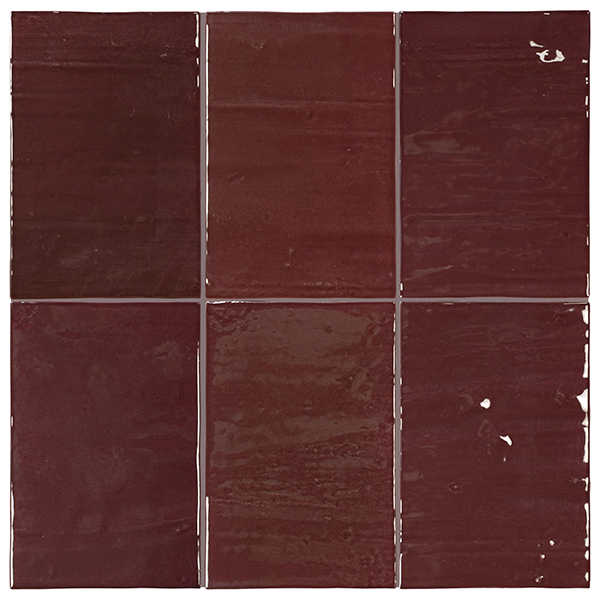 Керамическая плитка Плитка керамическая настенная 33114 MAREA Dark Merlot 10х15 см / коллекция Marea / производитель Equipe / страна Испания
