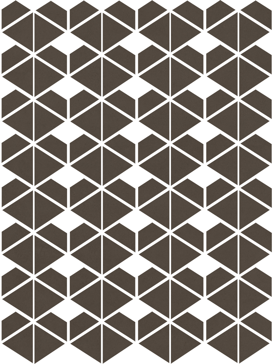 Керамическая плитка Керамогранит Cava Brown Mosaic. D. 22.8x27.1 / коллекция CAVA / производитель Living Ceramics / страна Испания